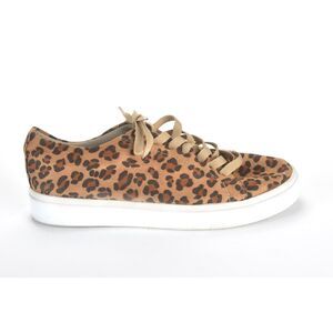 Makers Leopard Womens Girls Perla Slip On Cheetah Low Top Sneaker Size 36